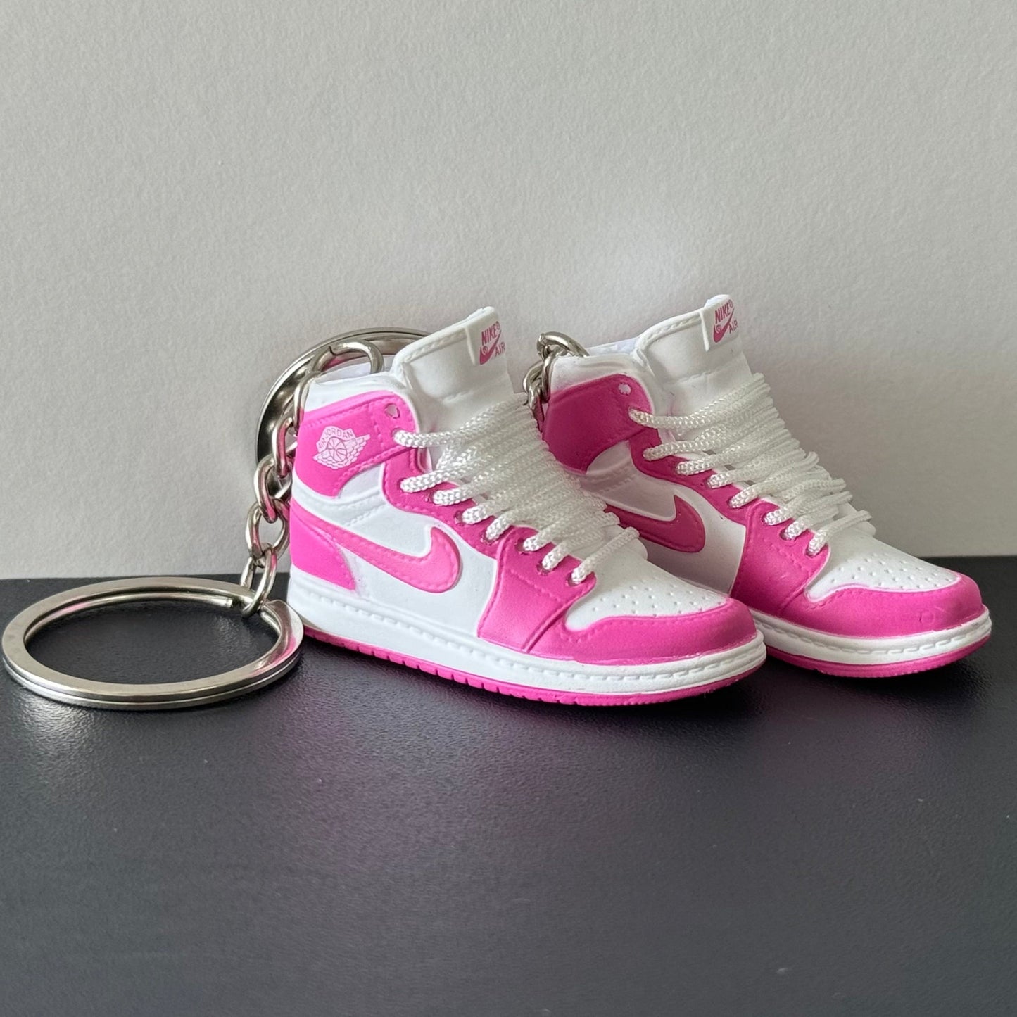 Mini 3D Sneaker Keyring - J1 "Hyper Pink"