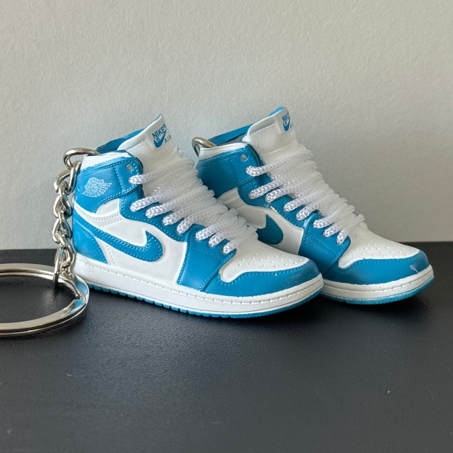 Mini 3D Sneaker Keyring - J1 "Baby Blue"