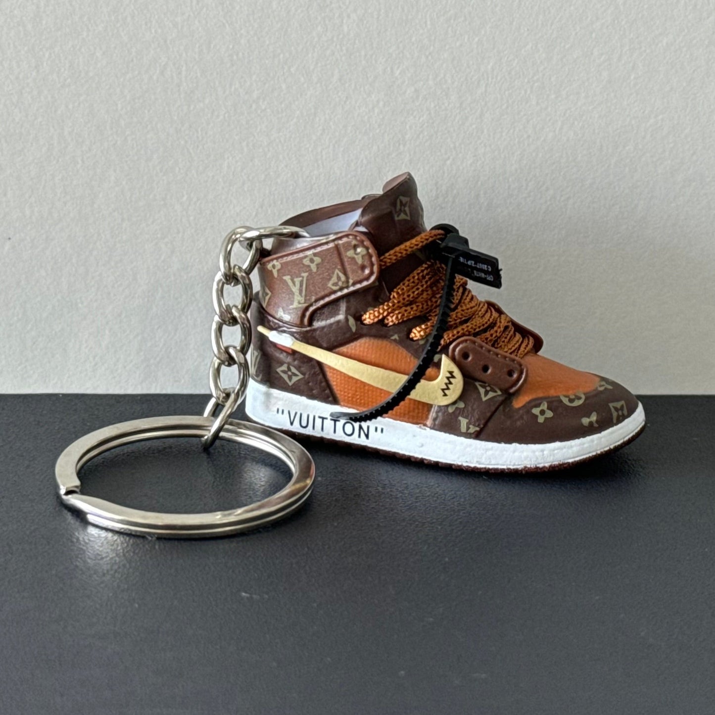 Mini 3D Sneaker Keyring - J1 "Louis Vuitton"