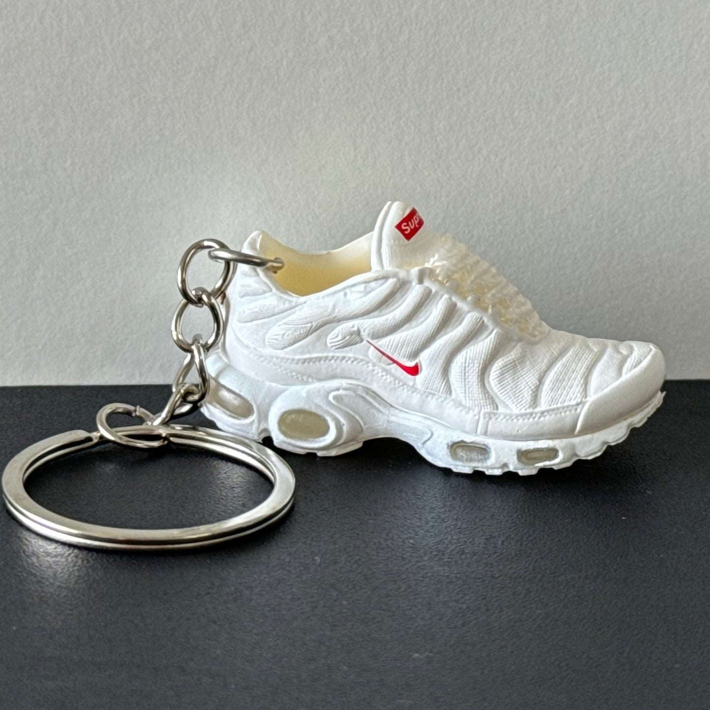 Mini 3D Sneaker Keyring - "Tuned “TN” Supreme White