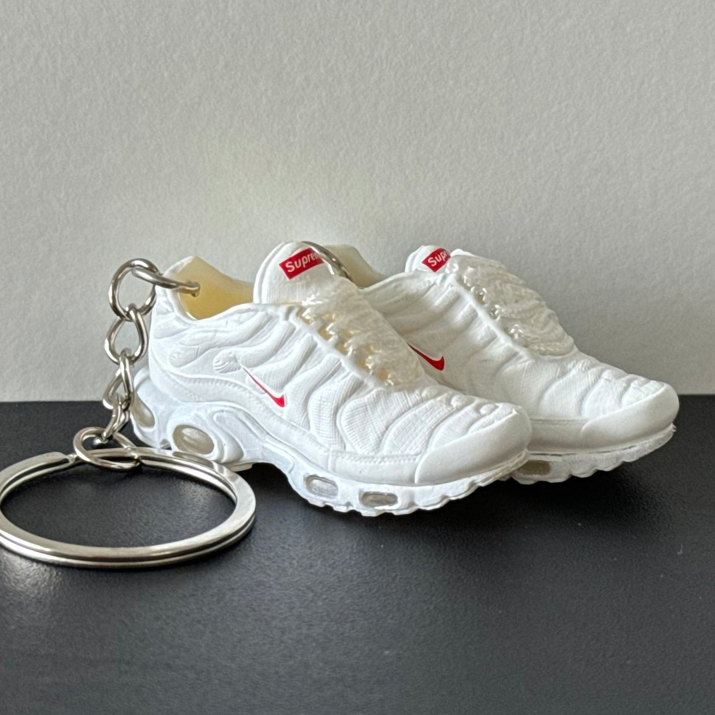 Mini 3D Sneaker Keyring - "Tuned “TN” Supreme White