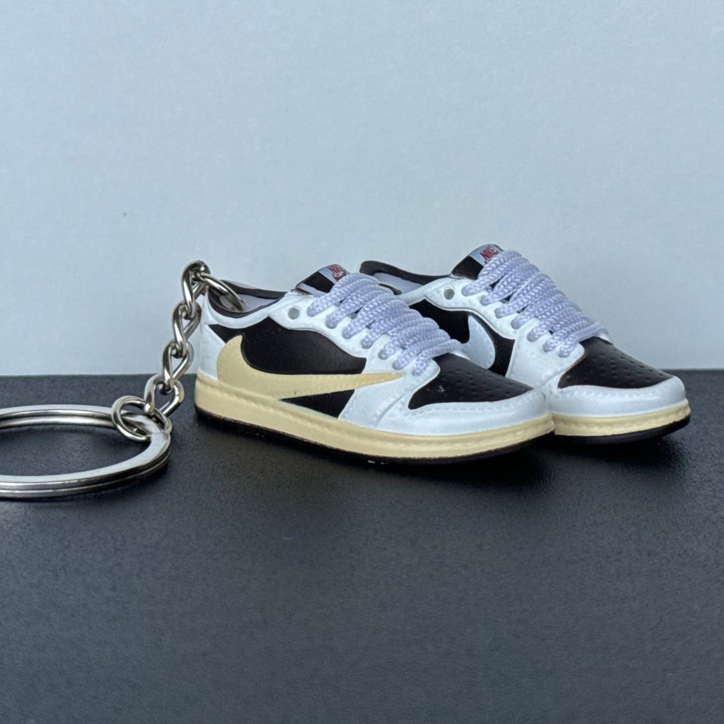 Mini 3D Sneaker Keyring - J1 x Travis Scott "Reverse Mocha"