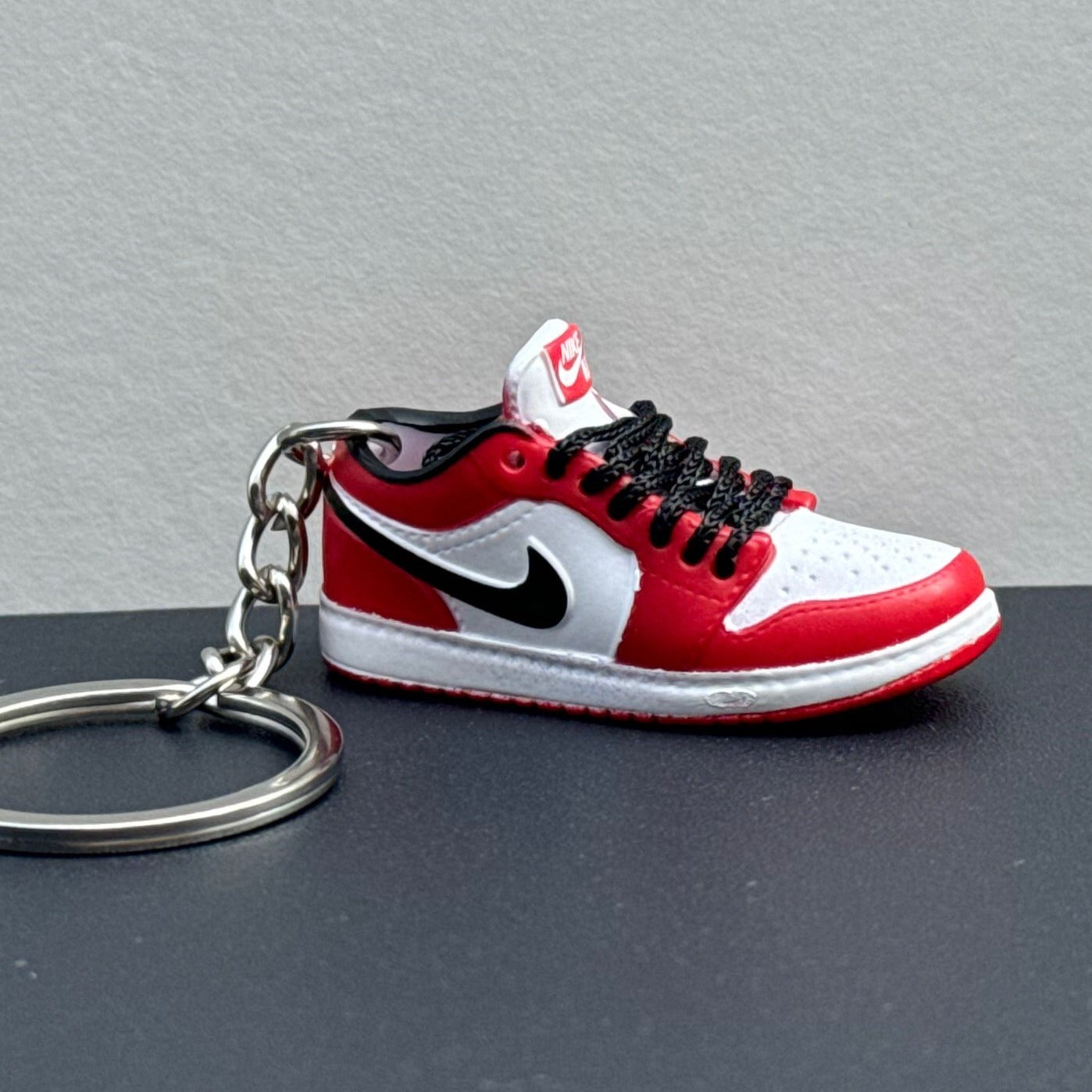 Mini 3D Sneaker Keyring - J1 Low "Chicago"