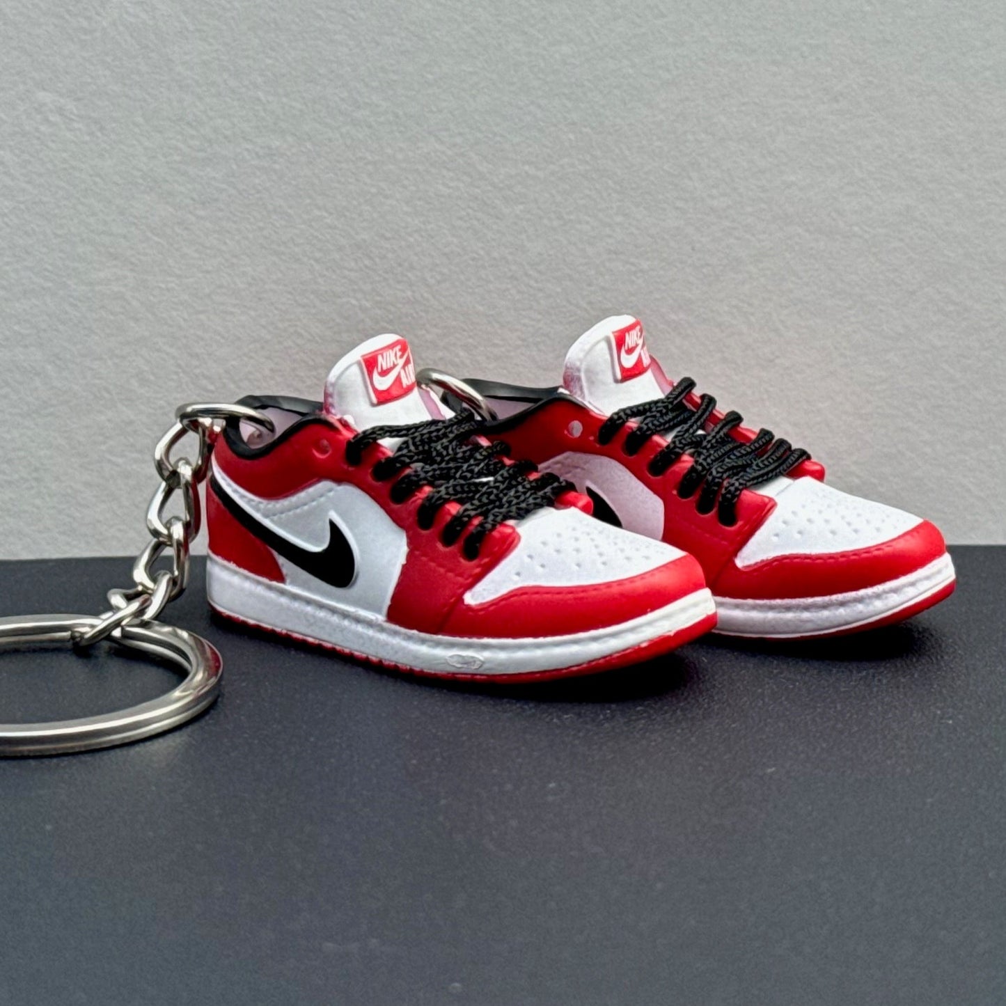 Mini 3D Sneaker Keyring - J1 Low "Chicago"