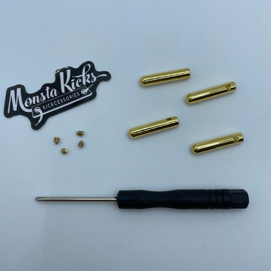 Metal Aglets - Gold (Screw On)