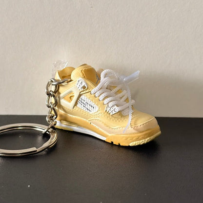 Mini 3D Sneaker Keyring - J4 x OffWhite