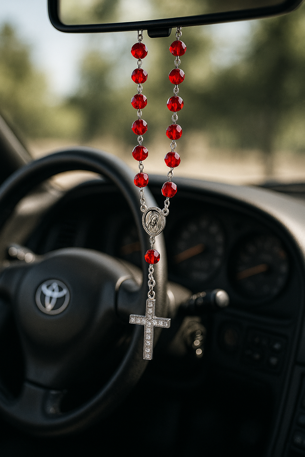 Handmade Crystal Car Rosary