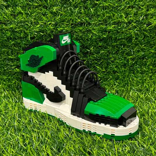 Jordan 1 Lego Building Block Shoes - Green\Black