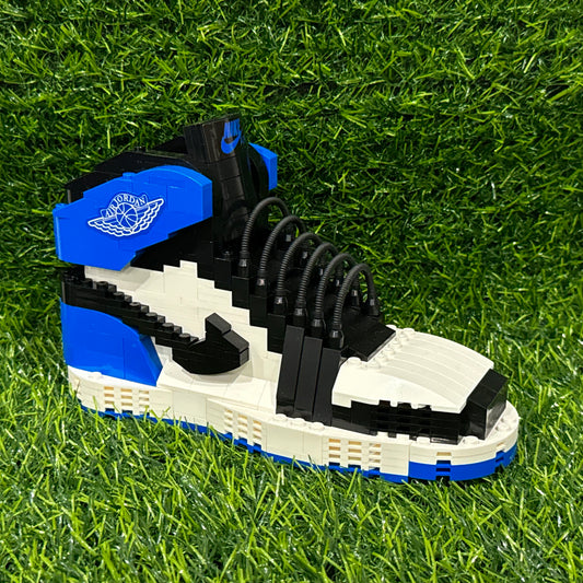 Jordan 1 Lego Building Block Shoes - Blue\Black