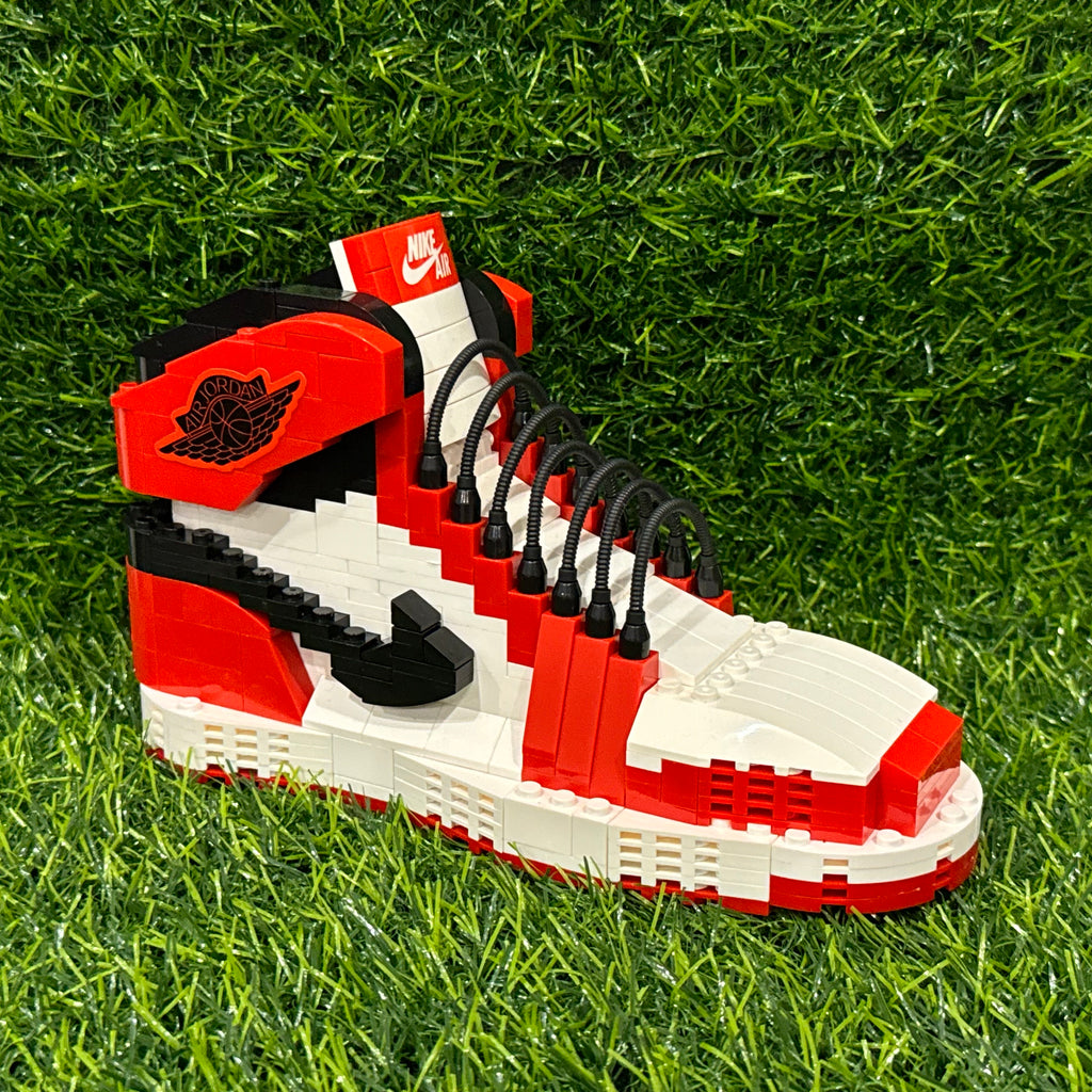 Jordan 1 Lego Building Block Shoes Red White