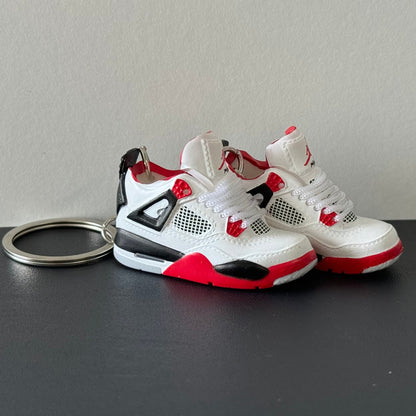 Air Jordan 4 3D Keyring -  "Fire Red"