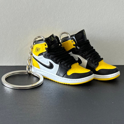 Air Jordan 1 3D Keyring - Black\Yellow "Taxi"