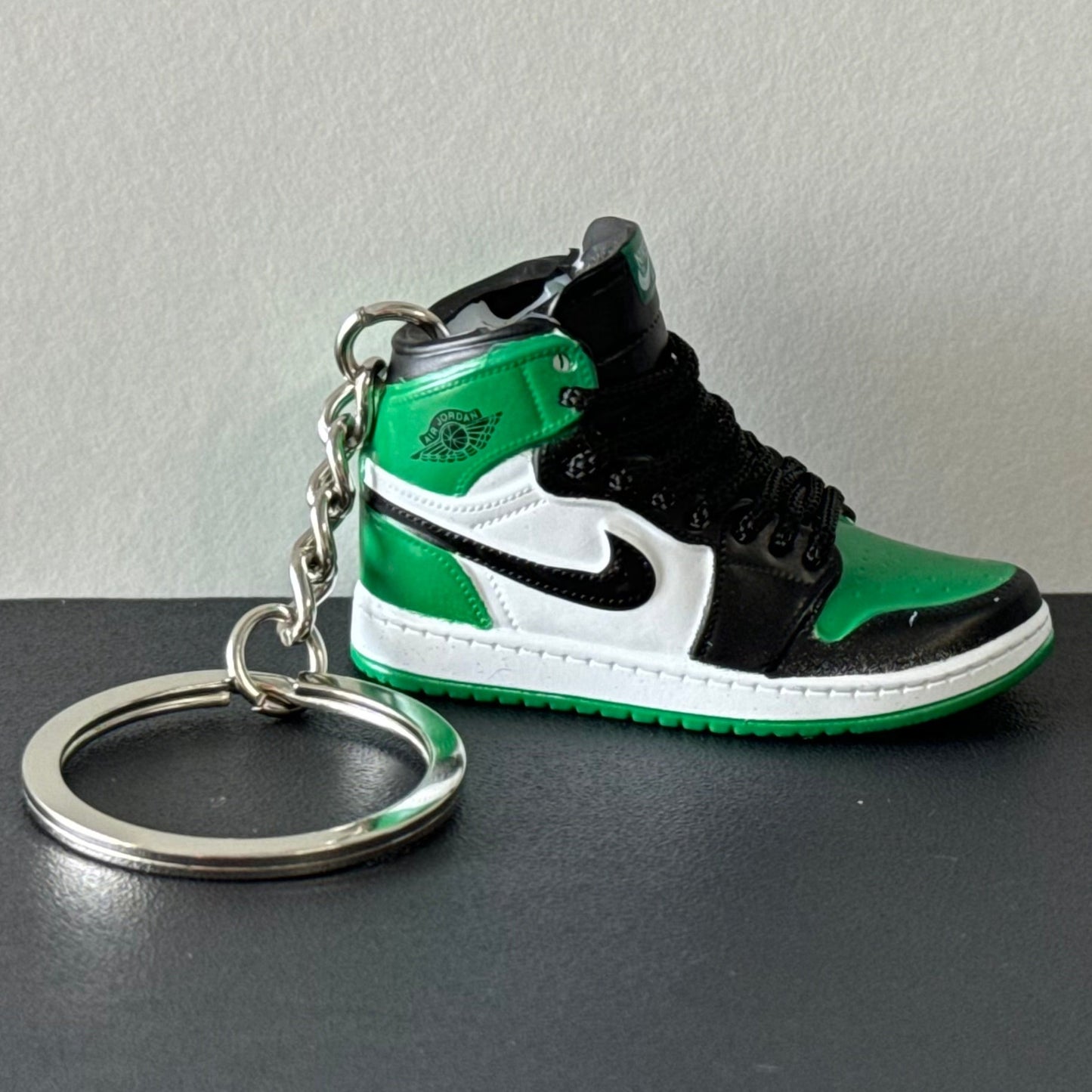 Mini 3D Sneaker Keyring - J1 "Pine Green"