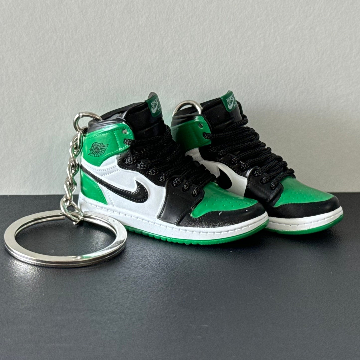 Mini 3D Sneaker Keyring - J1 "Pine Green"