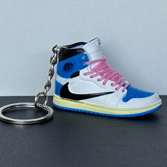 Mini 3D Sneaker Keyring - J1 x Travis Scott x Fragment