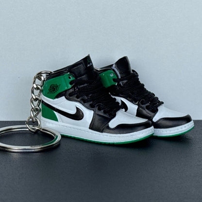 Mini 3D Sneaker Keyring - J1 "Lucky Green"