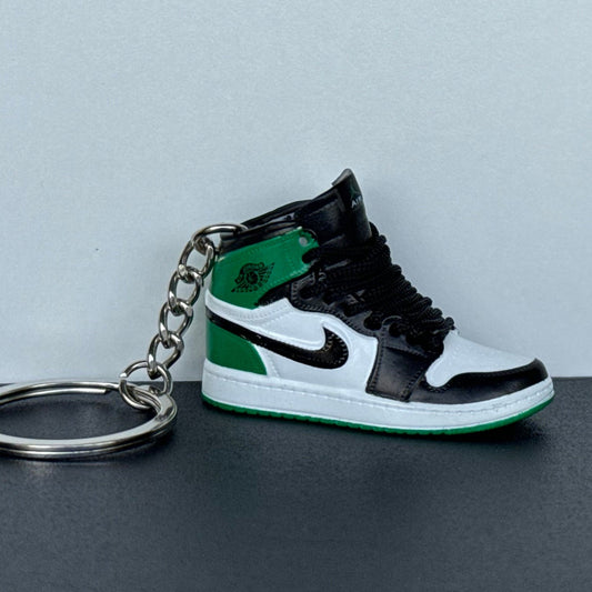 Mini 3D Sneaker Keyring - J1 "Lucky Green"