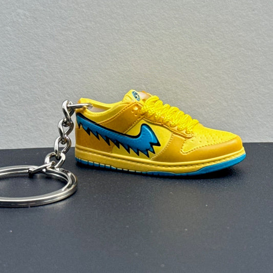 Dunk 3D Keyring - "Grateful Dead" Yellow