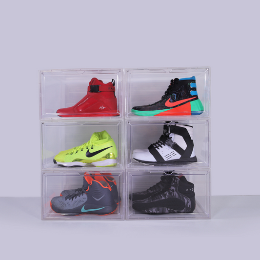 Stackable Sneaker Display Cases - Clear (6)